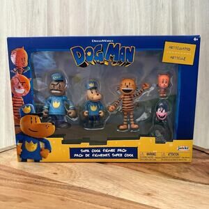 DOG MAN Movie -5 Pack Figures Multipack New 2025 Jakks Pacific Dreamworks Chief‎